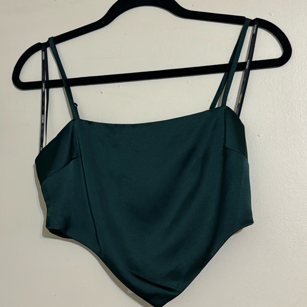 Forever 21 satin crop top